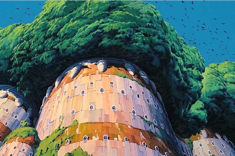 Кадр из мультипликационного фильма «Небесный замок Лапута», студия Ghibli, 1986